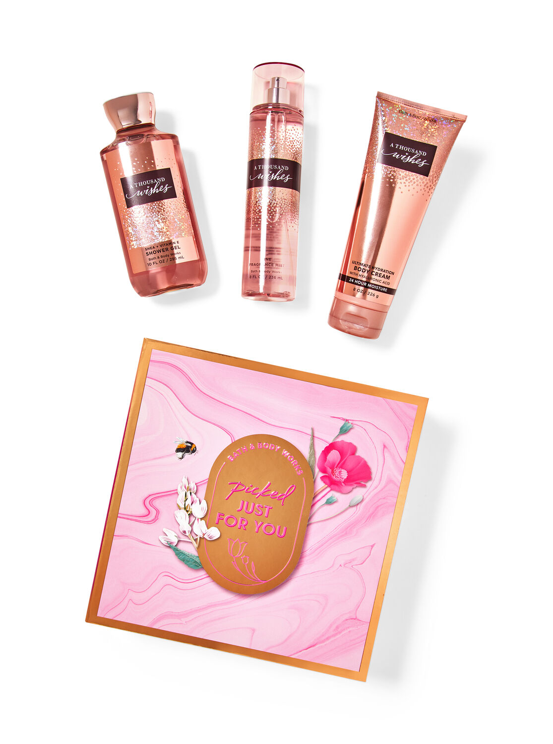 Giftset Bath and Body Works A Thousand Wishes 3 món - Picked Just For You