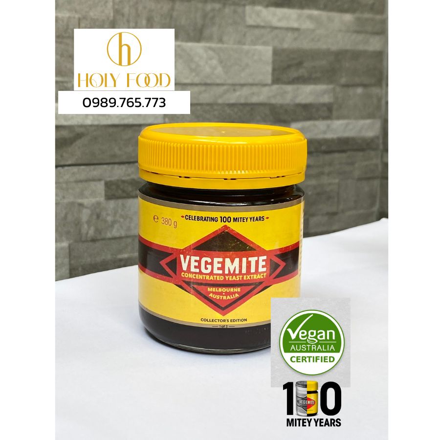 Bơ phết Vegemite Úc Chiết Xuất Men Dinh Dưỡng Hũ 380g