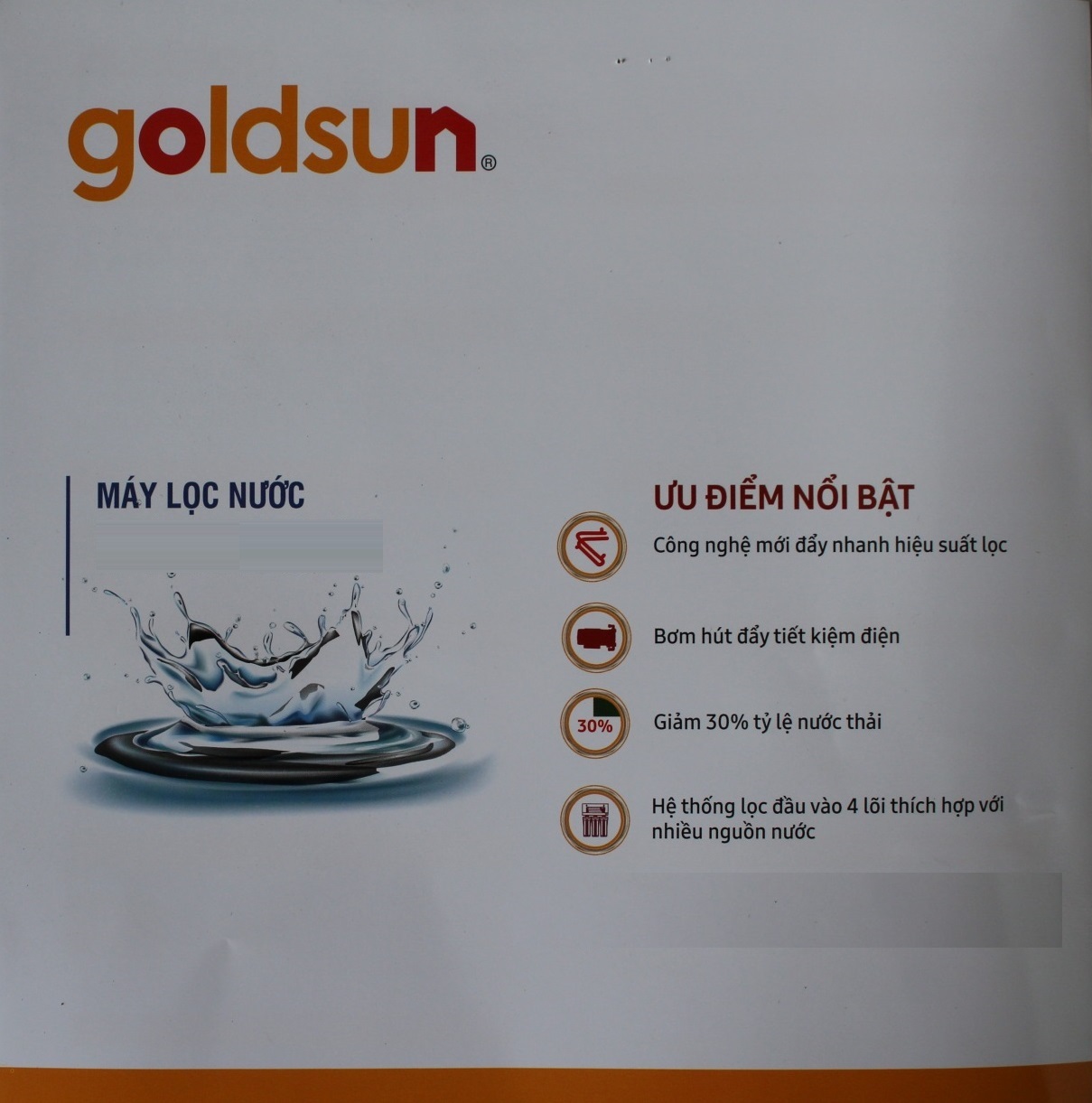 MÁY LỌC NƯỚC GOLDSUN FA1601