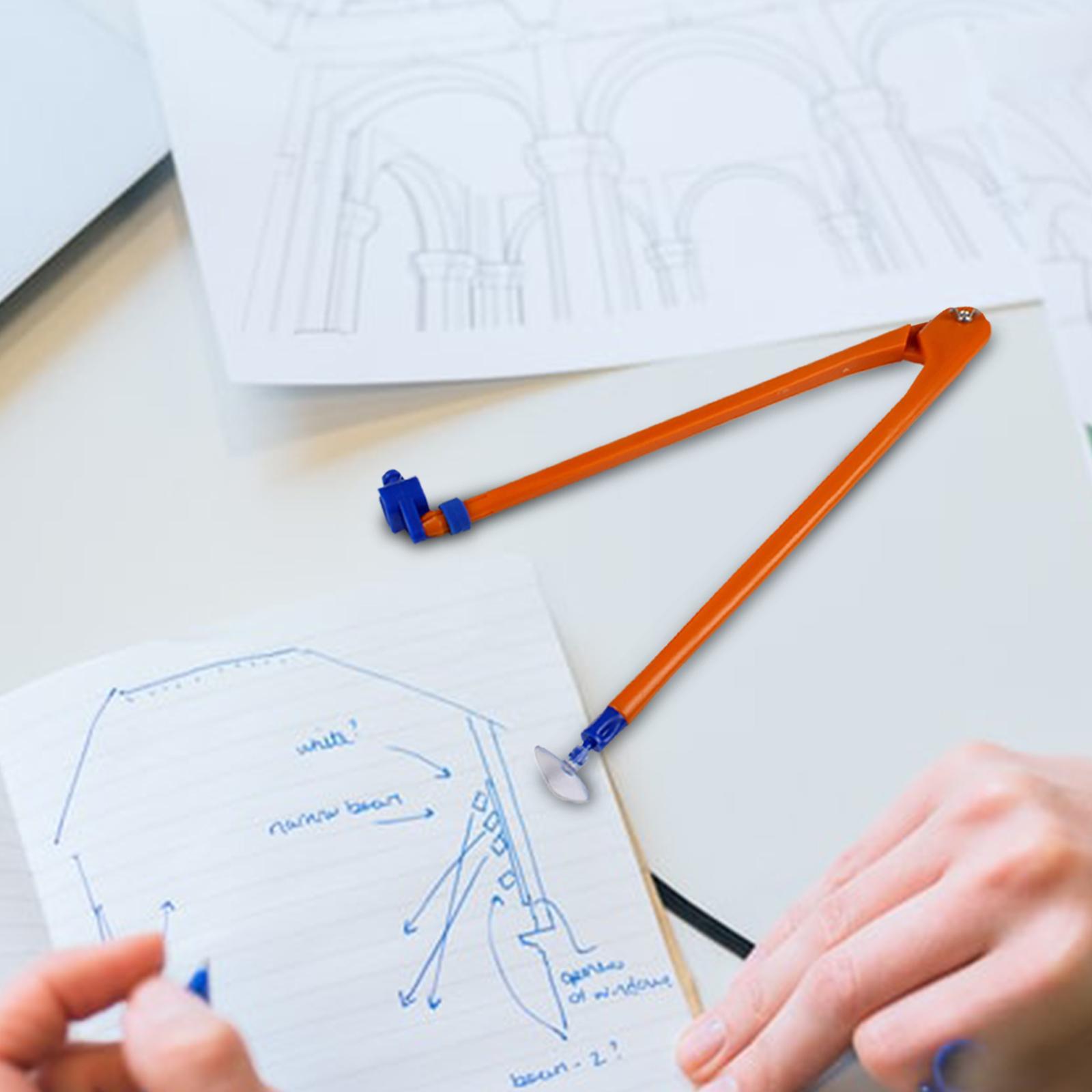 Math Compass Compass Large Number Professional Angle Measurement Teaching Supplies Math Math Geometry Ruler for Classroom Teaching