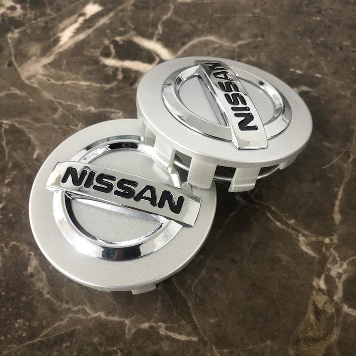 Logo chụp mâm, vành bánh xe ô tô hãng xe Nissan, kích thước 54mm/ Mã NS54