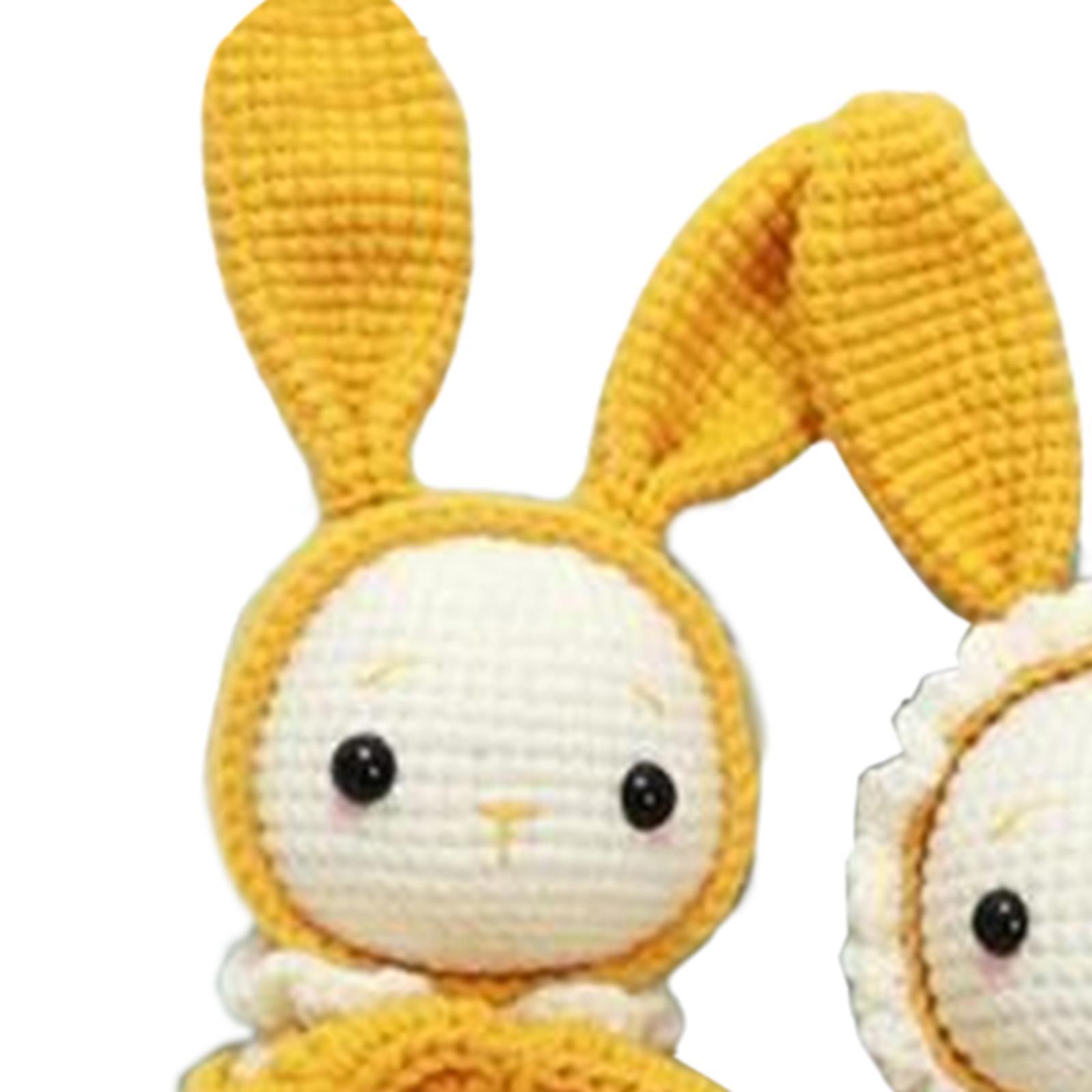 Crochet Kit A Pair of Rabbit Crochet Craft Set Make Your Own Doll for Adults and Kids