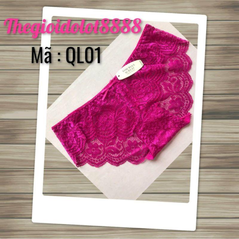 Quần lót ren chất liệu cotton co giãn tốt mã đặt hàng QL01