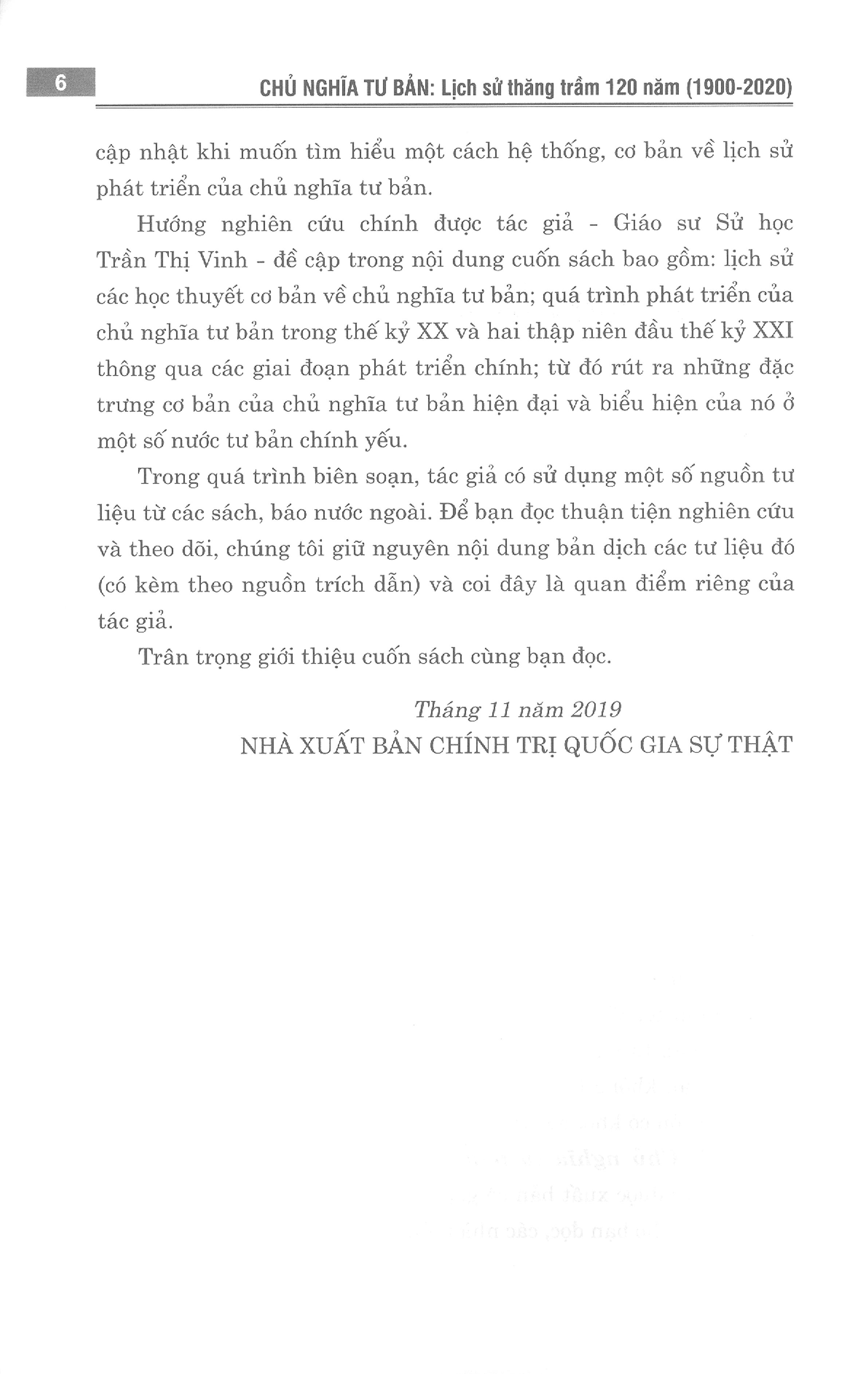 Chủ Nghĩa Tư Bản Lịch Sử Thăng Trầm 120 Năm (1900 - 2020)