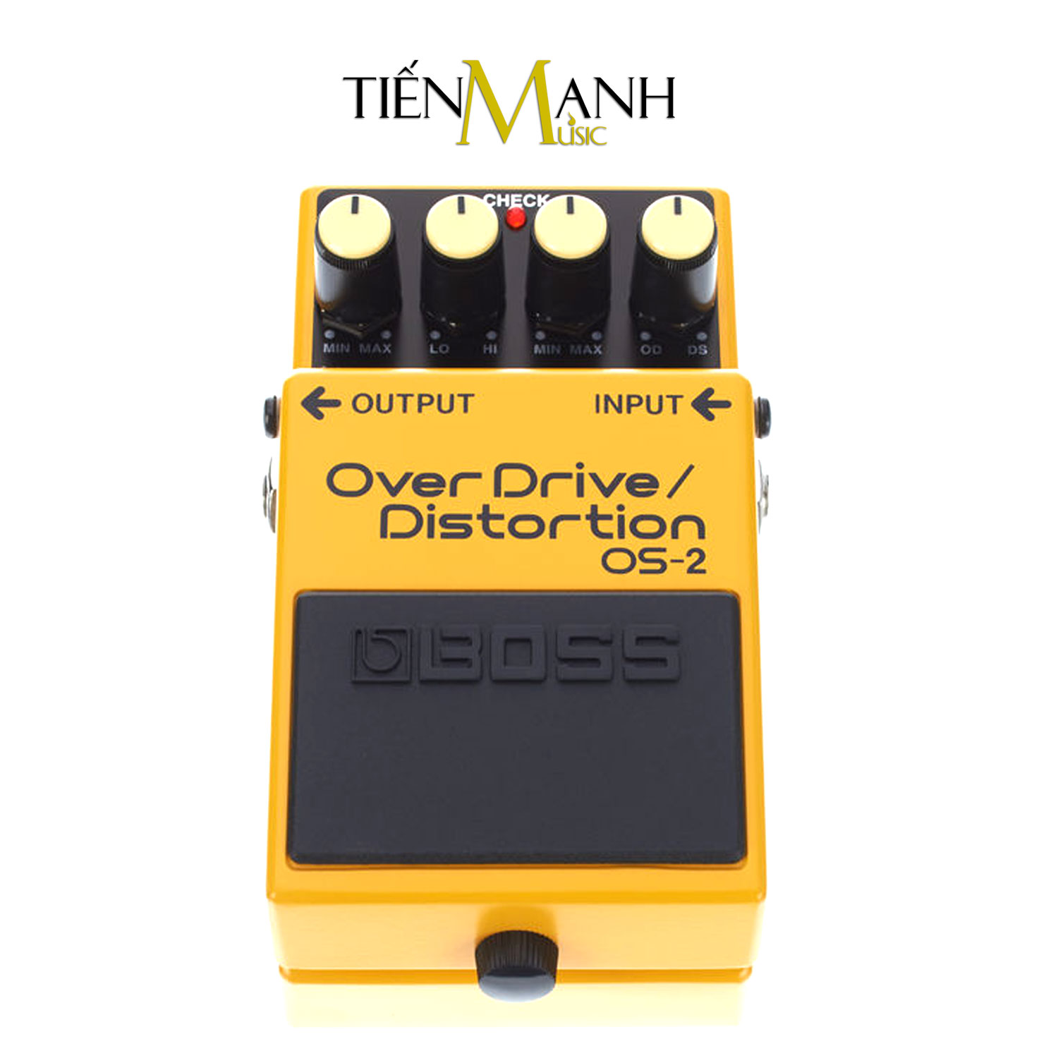 Phơ Guitar Boss OS-2 OverDrive Distortion - Bàn Đạp Fuzz Pedals Effects OS2 Hàng Chính Hãng - Kèm Móng Gẩy DreamMaker