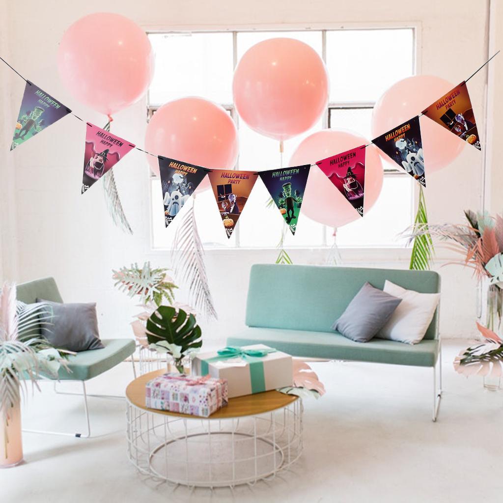 Halloween Party Bunting Banner Pennant Garland Party Hanging Decoration