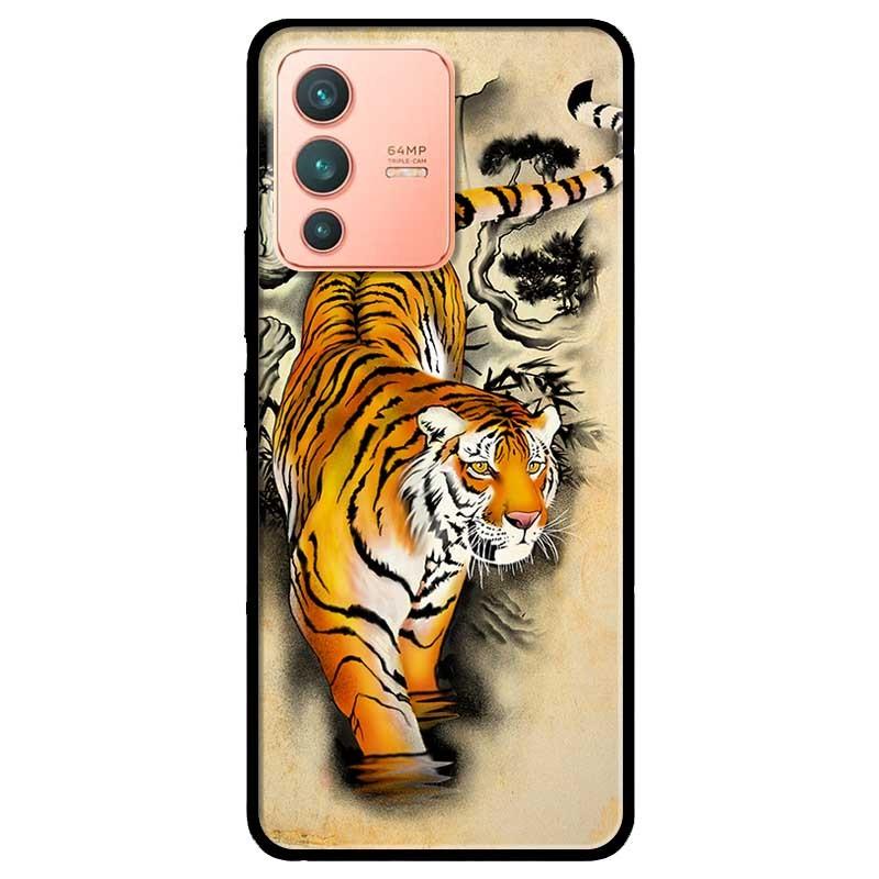 Ốp lưng dành cho Vivo V23 5G / S12 - Vivo Y15s / Y15A mẫu Hổ Sọc