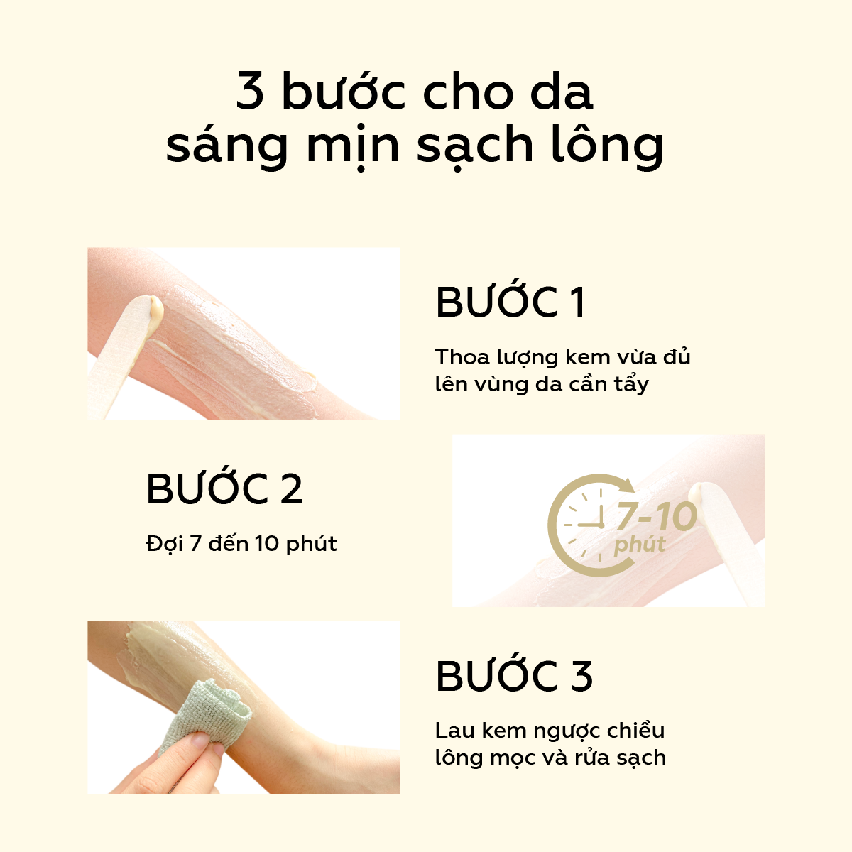 Kem tẩy lông cúc la mã UMIHA 80g dùng cho Bikini, Nách, Chân, Tay, Bụng, Ngực an toàn cho da nhạy cảm