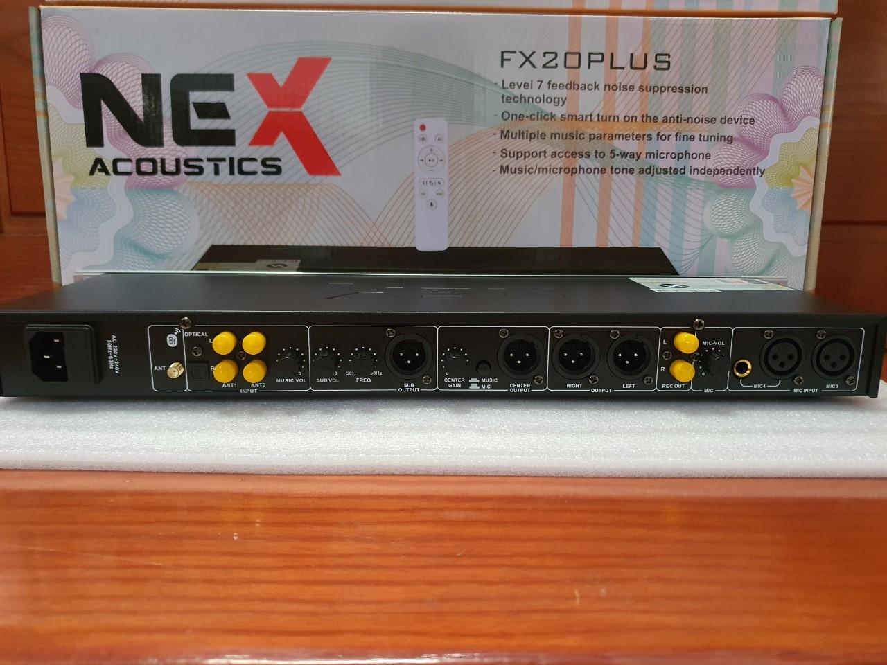 Vang cơ NEX Acoustic FX20 Plus, vang cơ Bluetooth chống hú NEX Acoustic FX20 Plus.