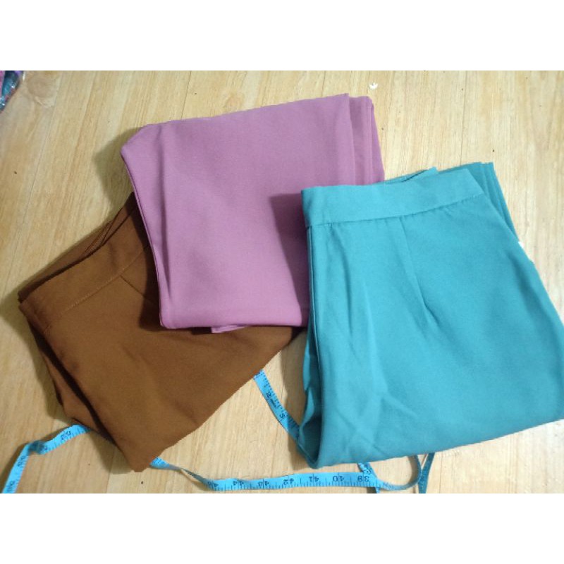Quần baggy gấu lệch vải quần tây công sở