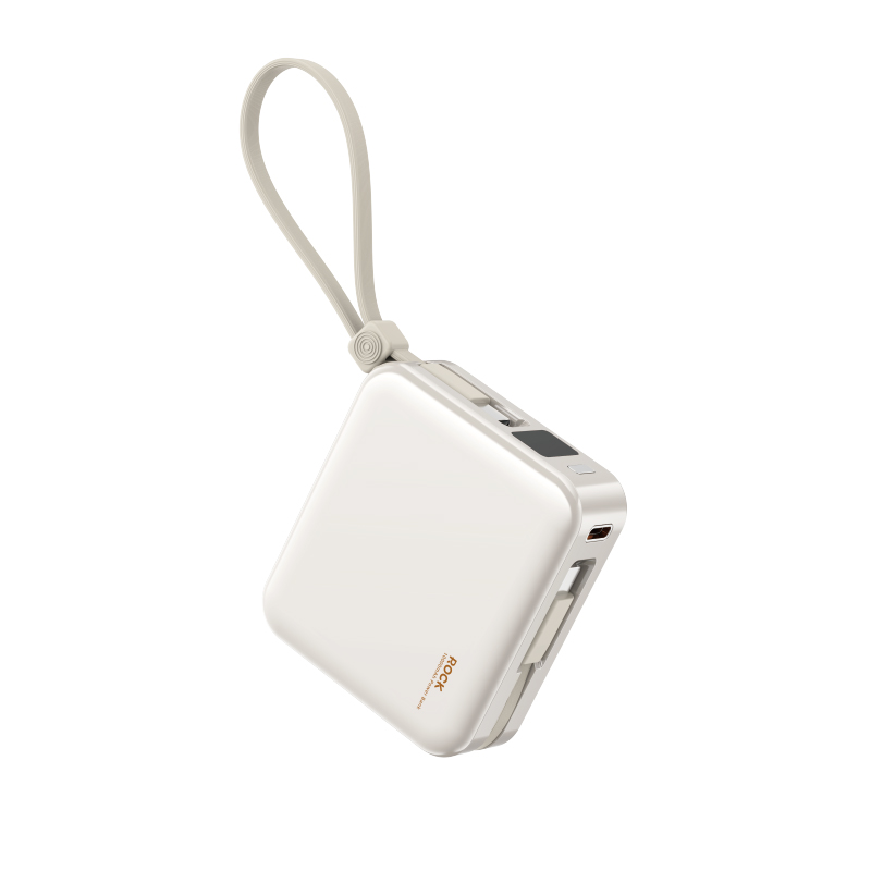Pin sạc dự phòng 10.000mAh Rockspace P73 sạc nhanh PD 22.5W tích hợp 2 cáp đi kèm - Hàng chính hãng bảo hành 12 tháng