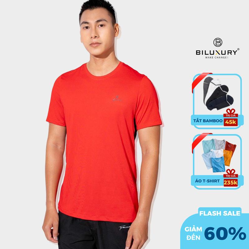 Áo Thun Nam Ngắn Tay Cổ Tròn Chất Liệu Thun Lạnh Cotton Cao Cấp Trẻ Trung, Thoáng Mát Chính Hãng BiLuxury 5APKT001