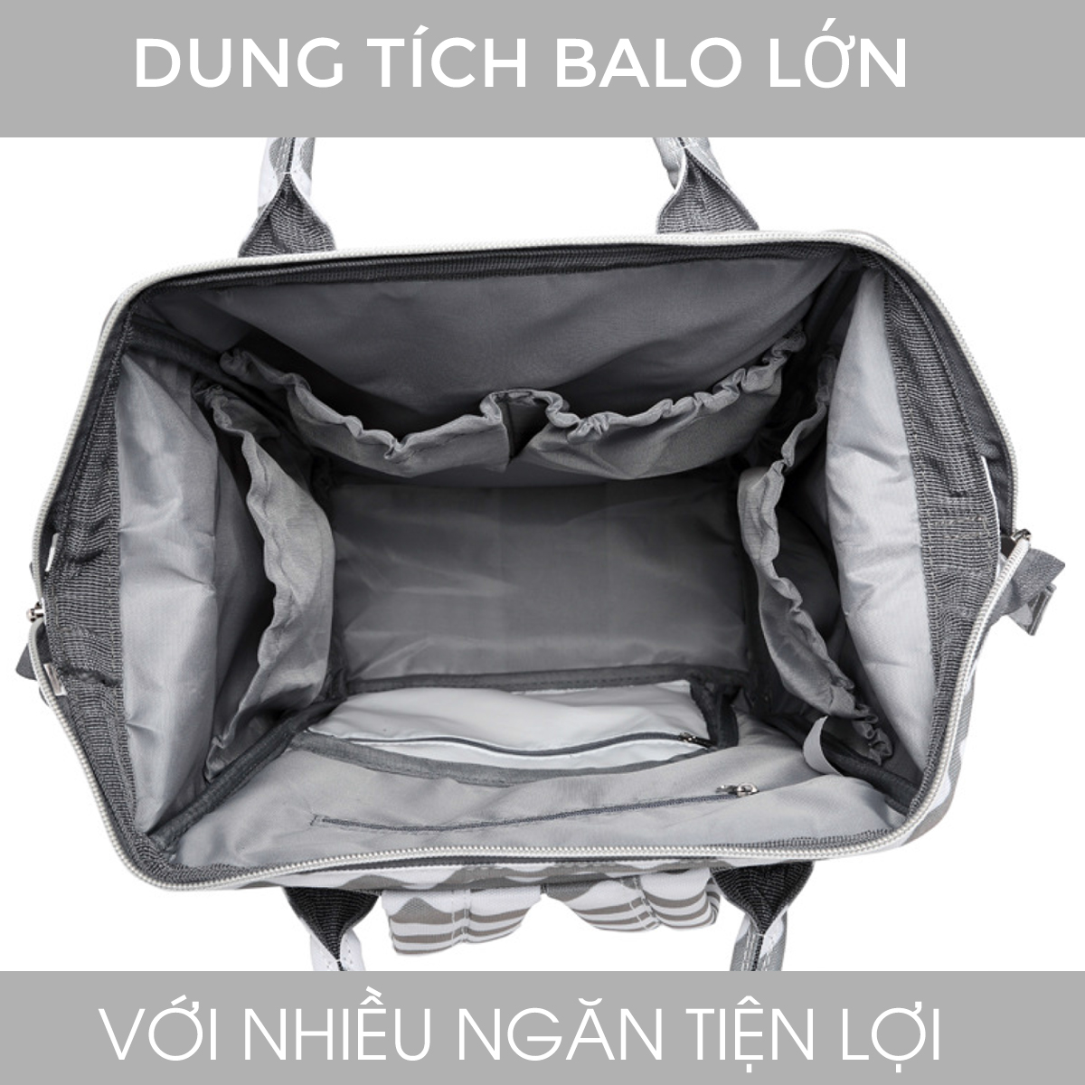 Balo Bỉm Sữa Đựng Đồ Cho Bé Khi Ra Ngoài (BL15), Túi Đựng Đồ Cho Mẹ Và Bé