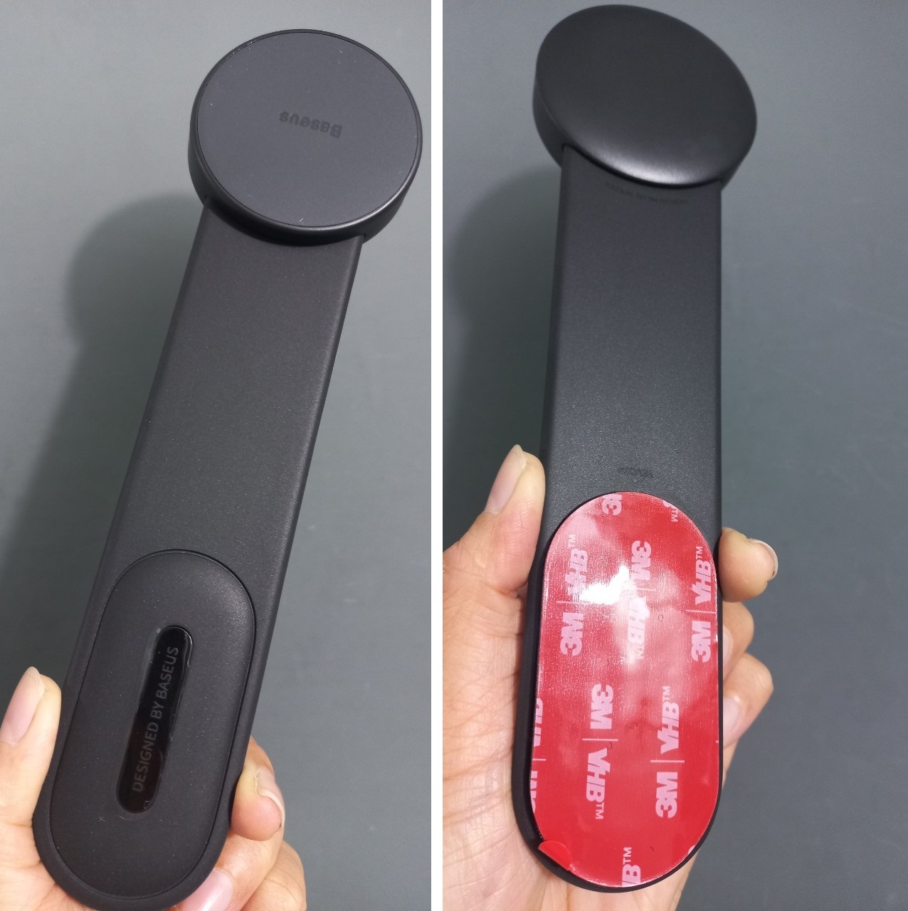 Giá đỡ nam châm  thanh hít điện thoại kiêm sạc không dây dán táp-lô có thể uốn cong Baseus C02 Magnetic holder BS-CM017 _ Hàng chính hãng