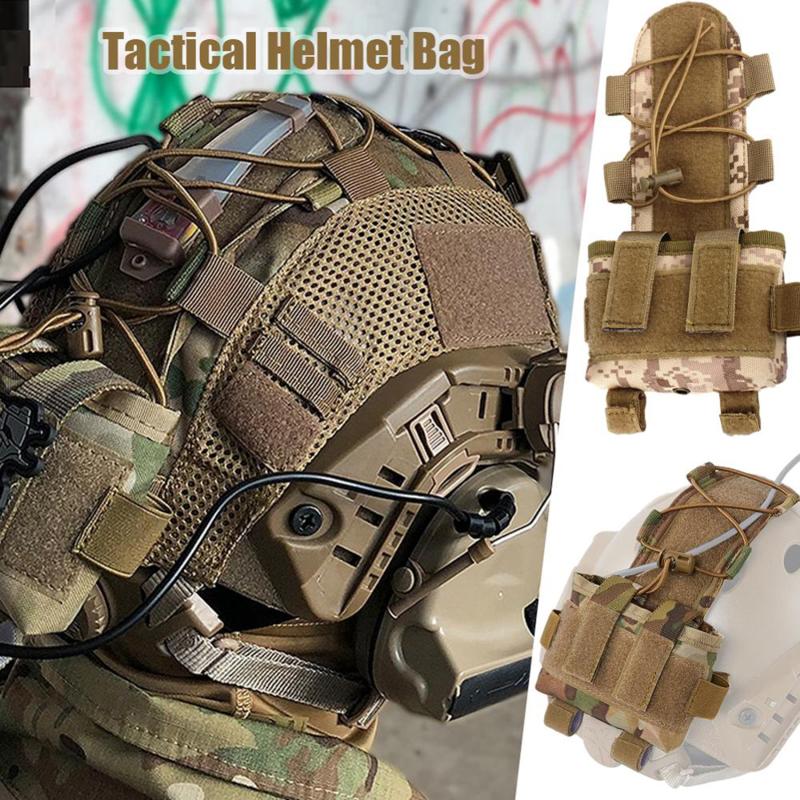 Vỏ pin Tactical Pouch cho mũ bảo hiểm Airsoft Hunting Camo Pin Pin Color: Digital jungle Size: 24x12.5cm