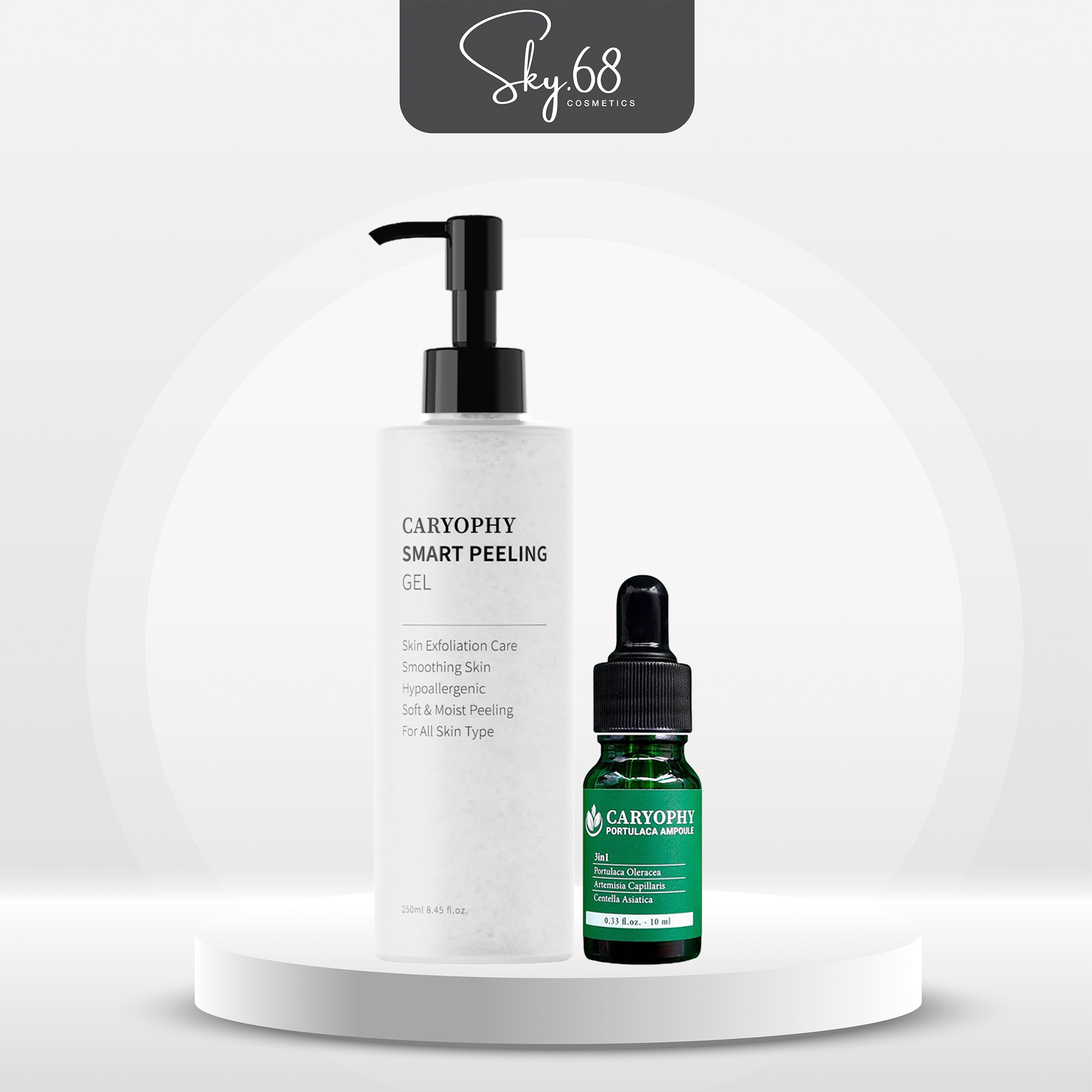 Combo 2 SP Tẩy Tế Bào Chết, Ngăn Ngừa Mụn, Hỗ Trợ Giảm Mụn Thâm Caryophy