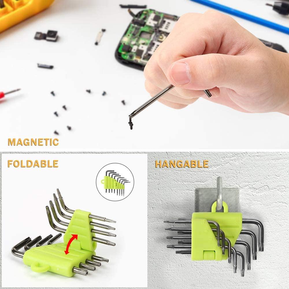 Bộ cờ lê Torx bù trừ, Bộ cờ lê Torx Allen 8 mảnh, Tua vít hình sao T5 T6 T7 T8 T9 T10 T15 T20, Bộ cờ lê Dụng cụ cầm tay Hex Wrenches