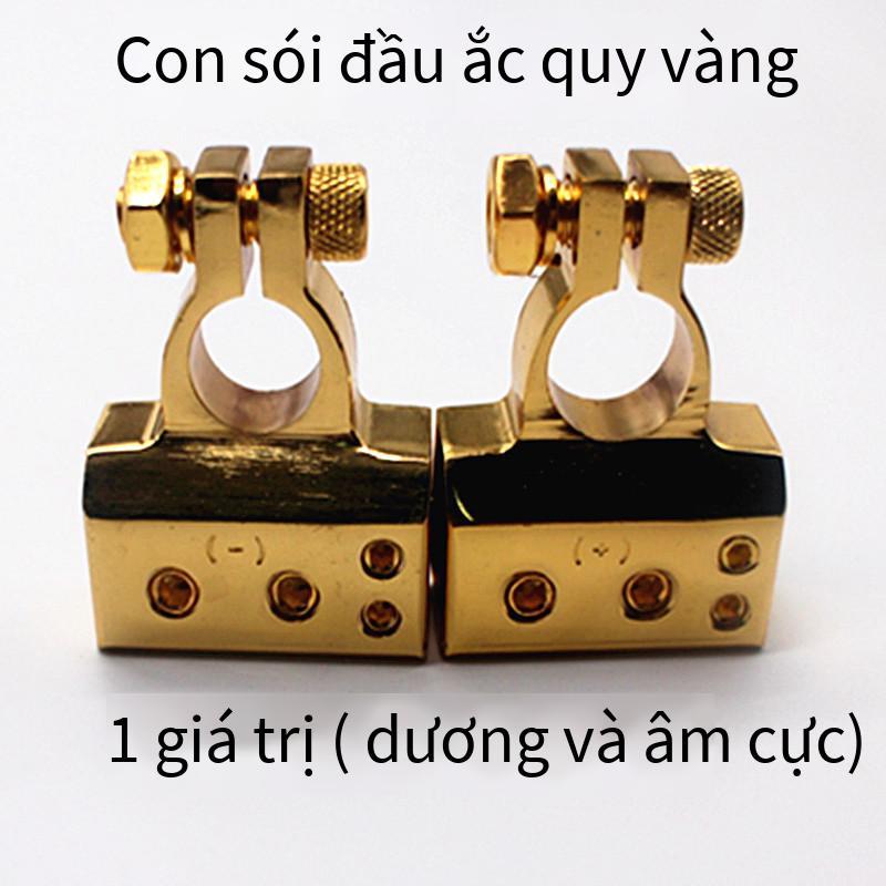 Đảm bảo chất lượng âm thanh xe hơi sửa đổi xe pin đầu pin cài đặt pin đầu clip thiết bị đầu cuối vành đai vàng vỏ