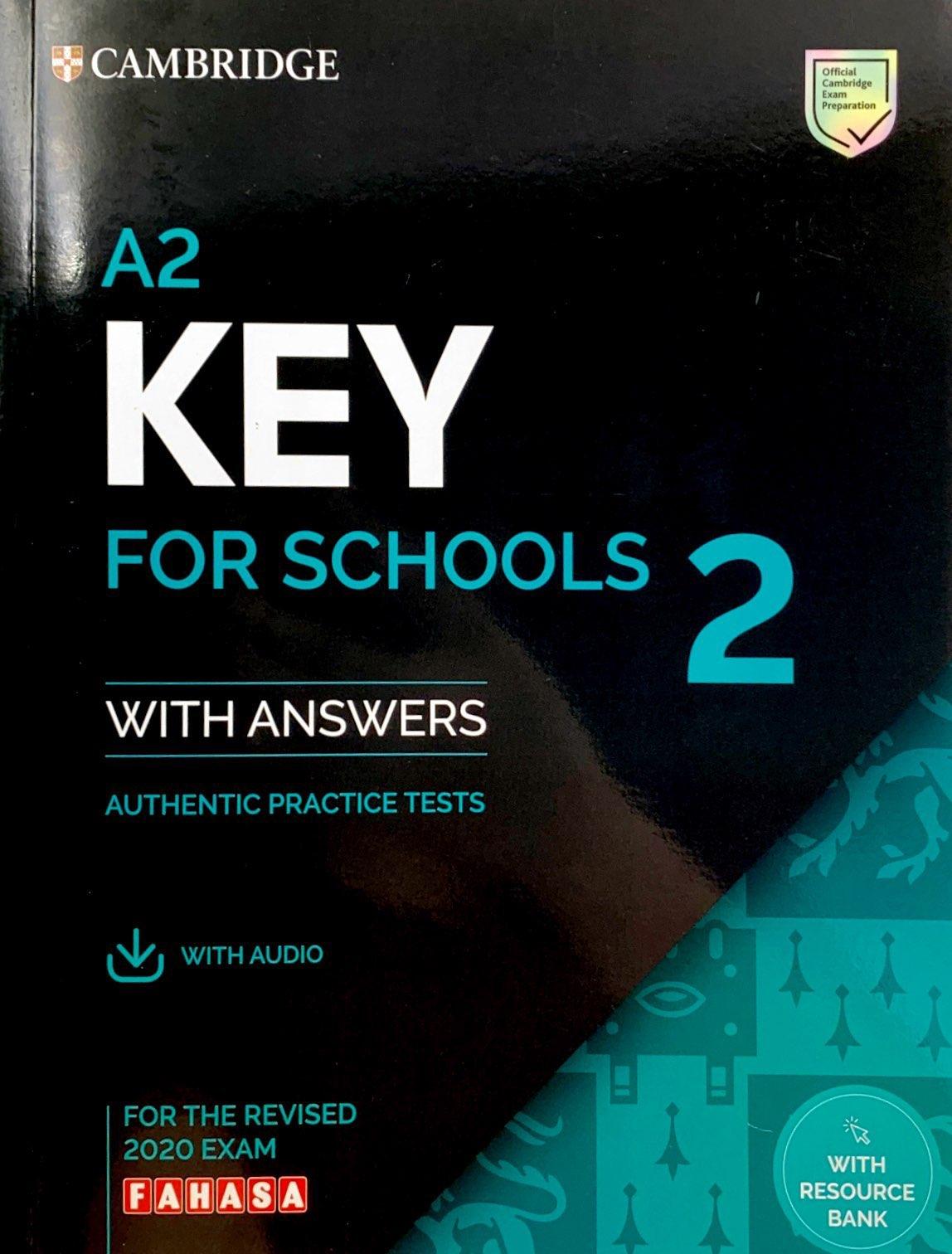 A2 Key For Schools 2 For The Revised 2020 Exam SB With Answers With Audio With Resource Bank