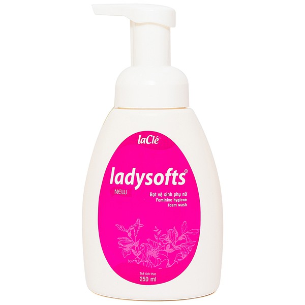 Bọt rửa phụ khoa Ladysoft New Laclé 100ml, dung dịch vệ sinh phụ nữ Ladysofts 100ml