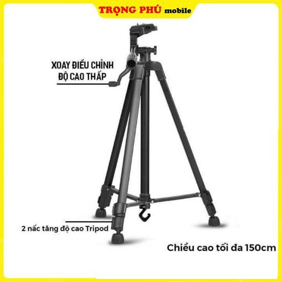 Gậy Tripod 3 chân 3366 cao 150cm cao cấp