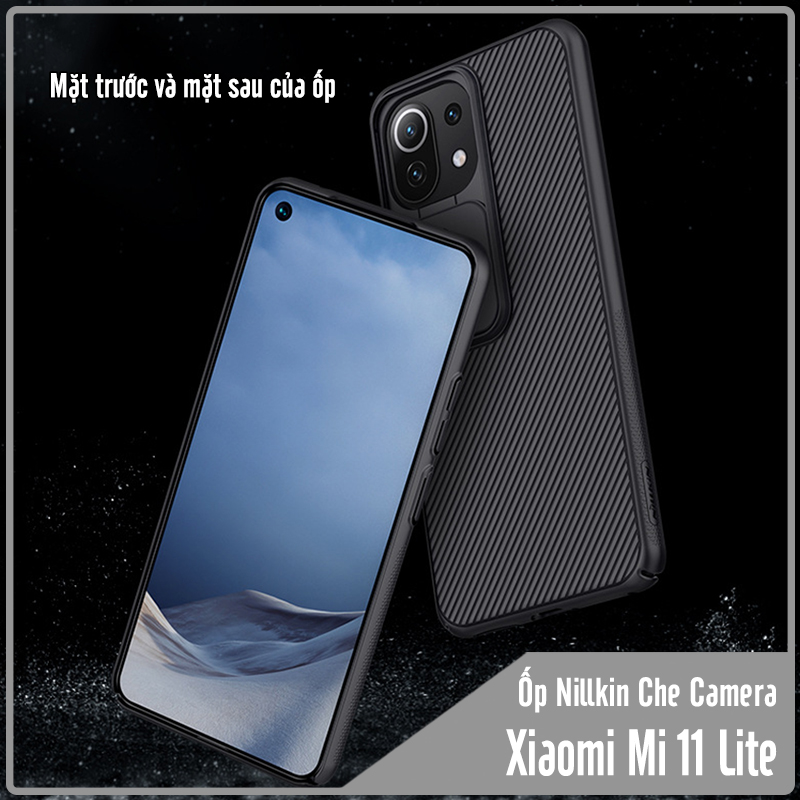 Ốp lưng cho Xiaomi Mi 11 Lite Nillkin CamShield che camera - Hàng Nhập Khẩu