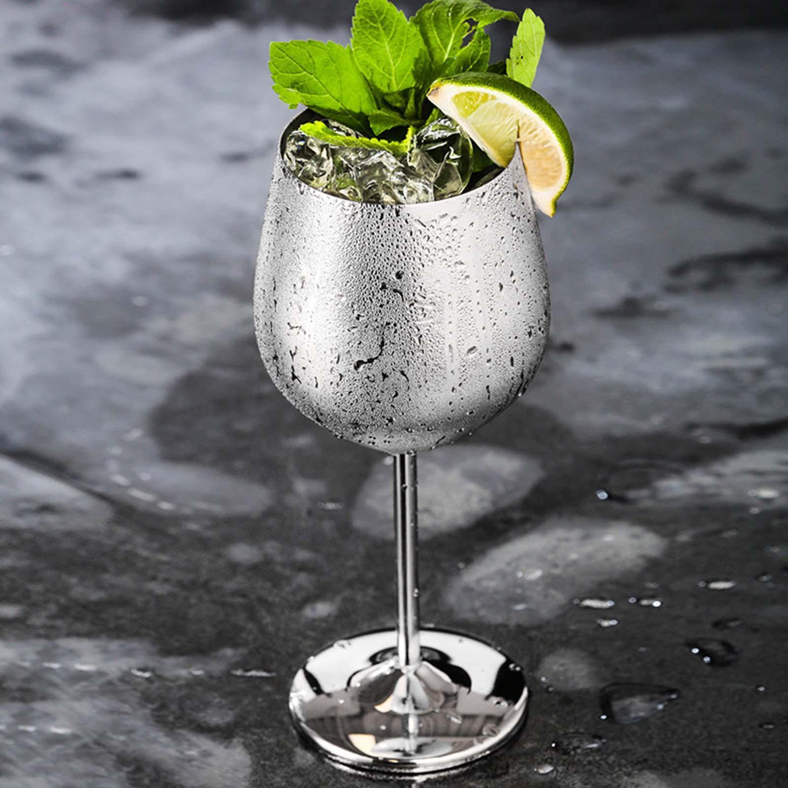 Stainless Steel Champagne Glasses Martini Glasses Cocktail Glasses for Party