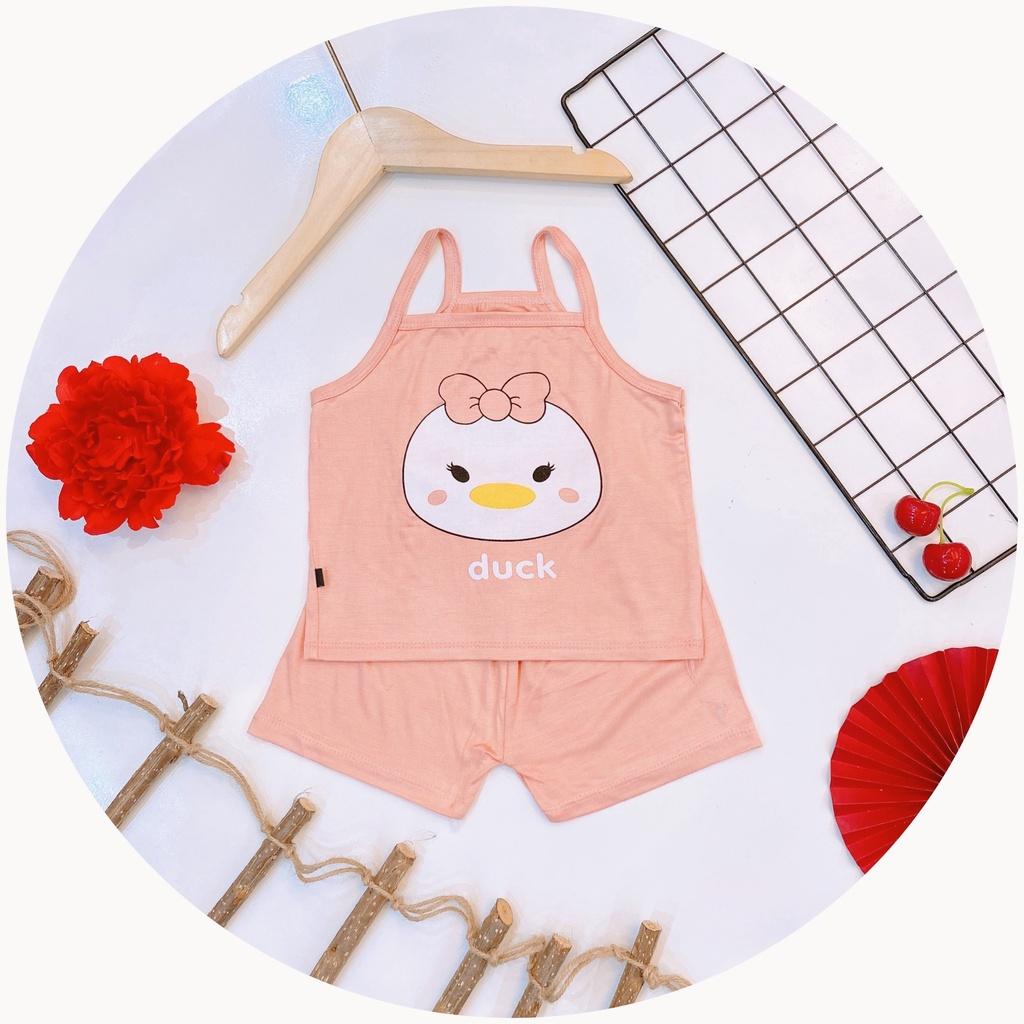 Bộ 2 dây bé gái thun lạnh siêu mát siêu dễ thương