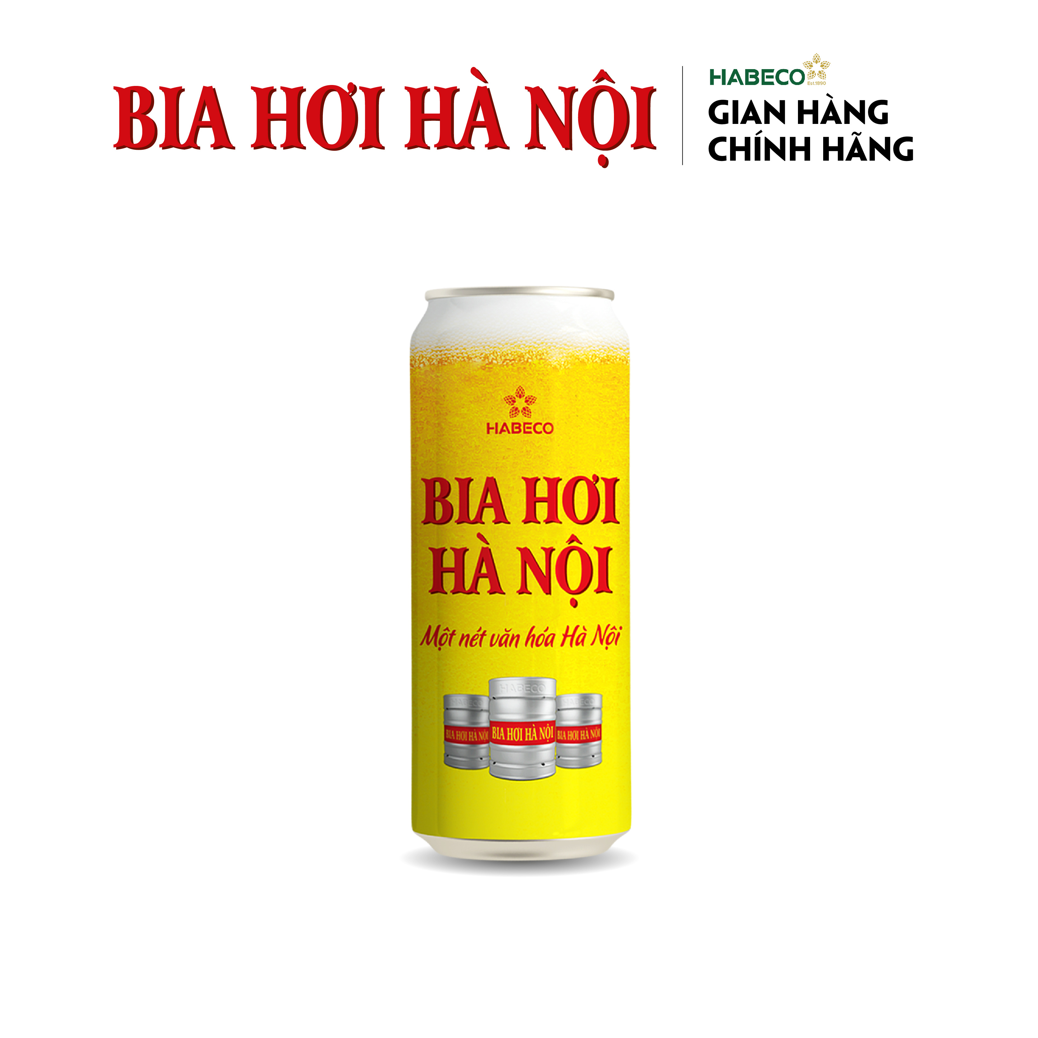 Bia Hơi Hà Nội - Thùng 12 lon 500ml