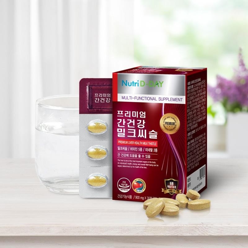 Viên uống hỗ trợ gan, thải độc Nutri D-Day Liver Health Milk Thistle Plus Hộp 30 viên