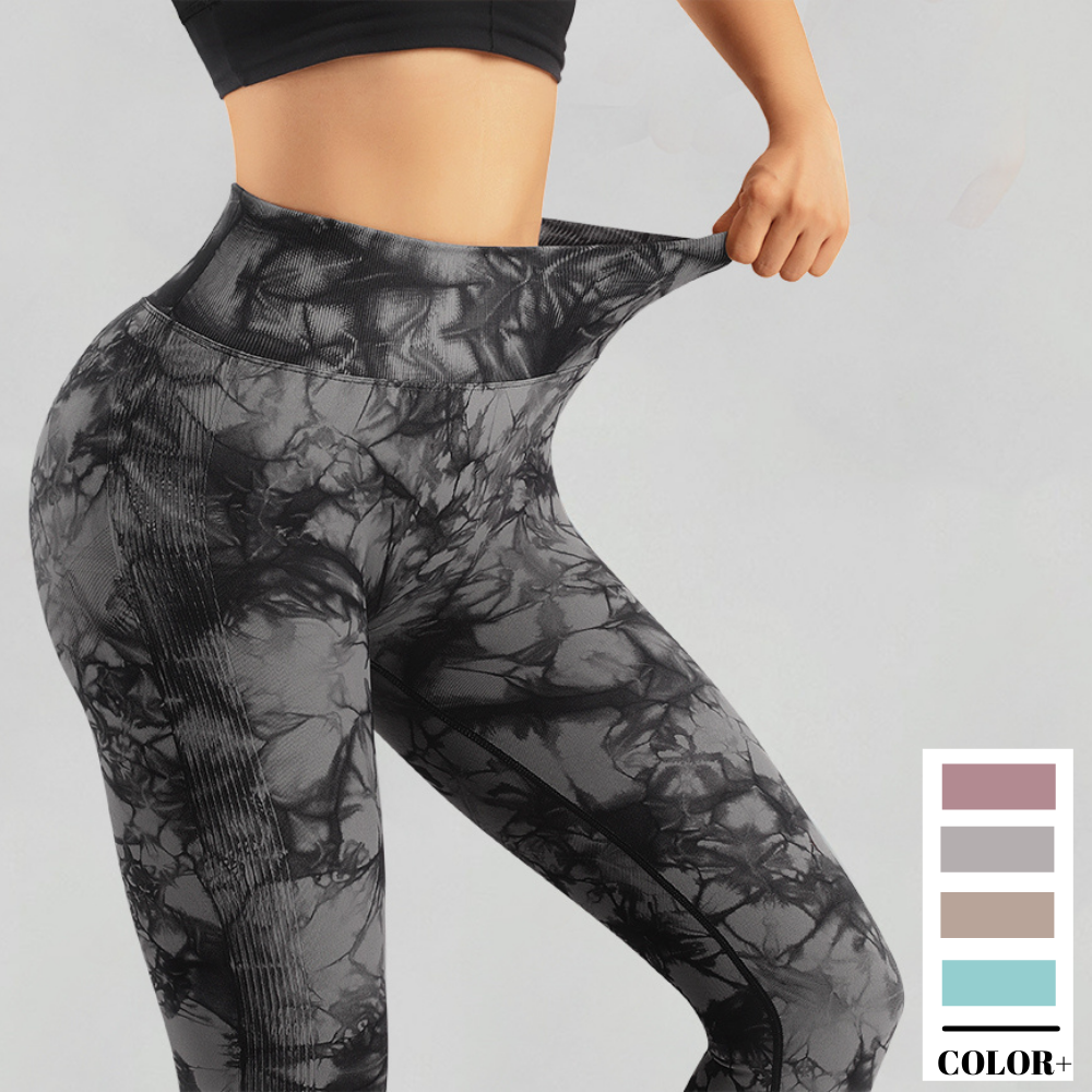 Quần legging liền mạch cho phụ nữ tập thể dục quần yoga quần cao cổ cà vạt di động Color: SL657CT Size: S