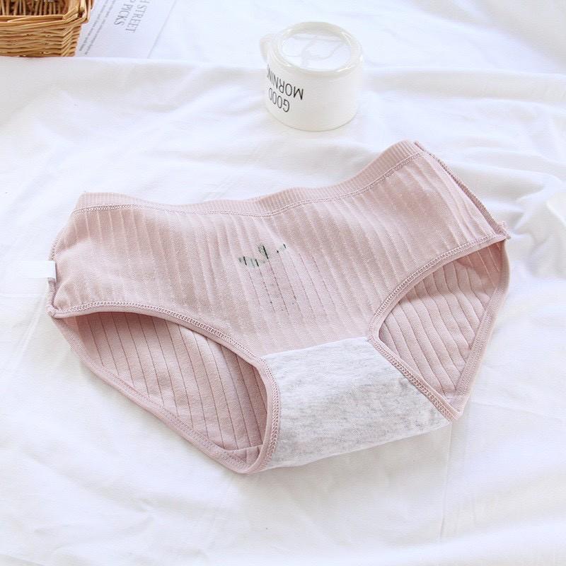 Quần Lót Nữ ️️ Quần Chip Gân Tăm Kháng Khuẩn - Quần Chip Cotton Co Dãn 4 Chiều Quả Dâu CuTe