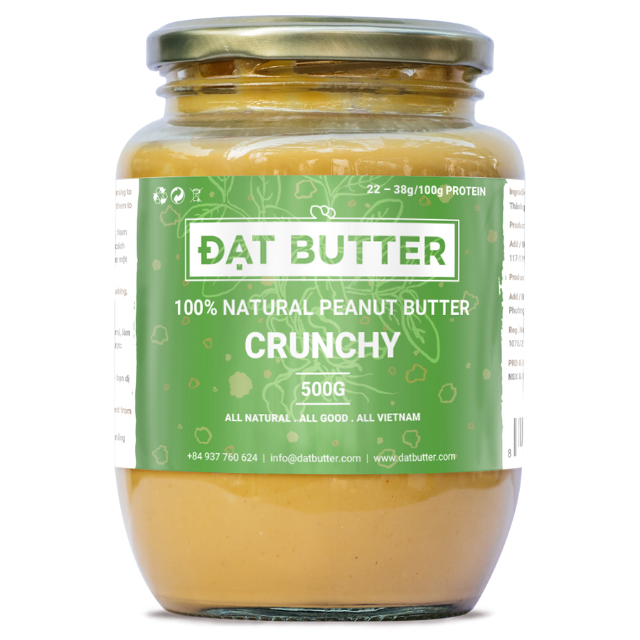 Bơ Đậu Phộng Nguyên Chất Xay Mịn Đạt Butter