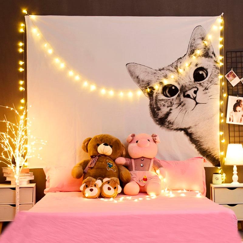 Thảm Treo Tường, Decor phong ngủ, vải treo tường phòng ngủ