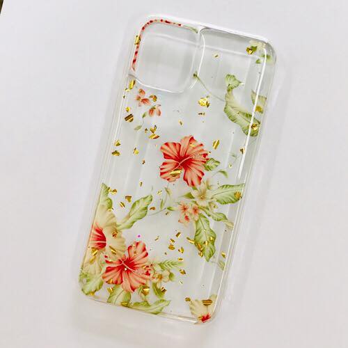 Ốp lưng cho iPhone 11 Pro hiệu i-KURA Bezel Flower H4 - Hàng nhập khẩu
