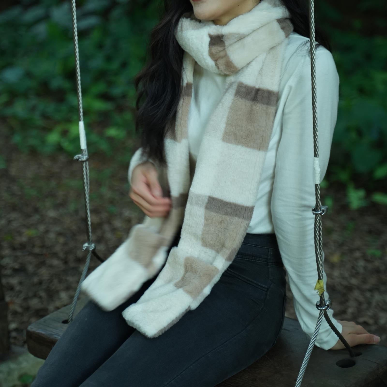 Winter Heating Scarf, Warm Washable Neck Heating Pad for Skiing Camping Women Men