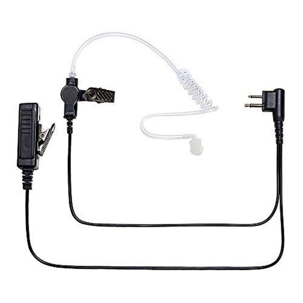 2Pcs Radios Earpiece Headset 2-Pin  Acoustic Tube   Earpiece