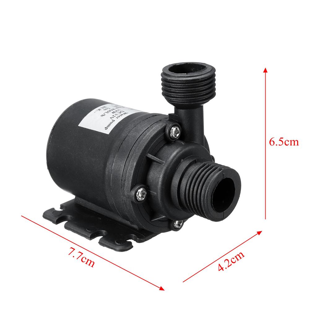 2pcs Ultra Quiet Mini Submersible Water Pumps DC12V Brushless Motor 800L/H
