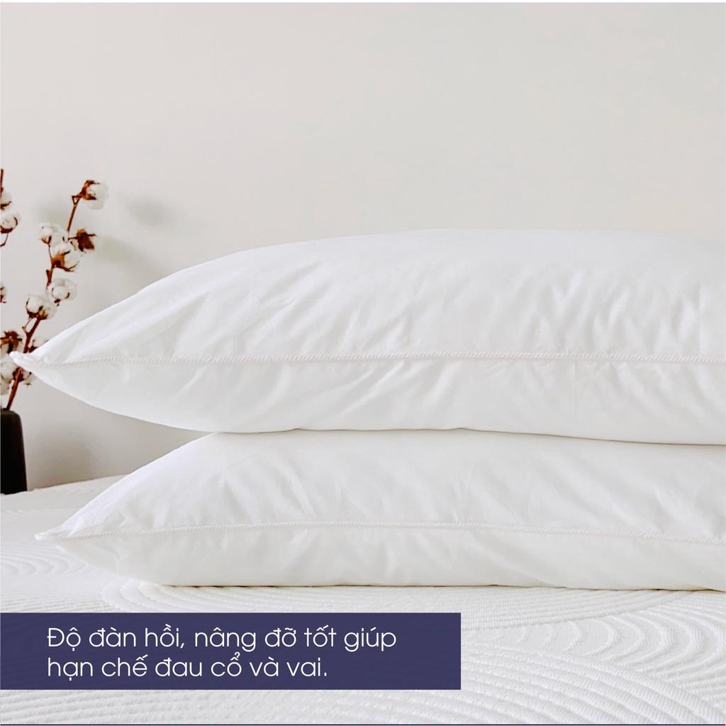 Gối lông vũ nhân tạo Microfiber Changmi Bedding siêu êm tiêu chuẩn khách sạn 5 sao 50x70cm