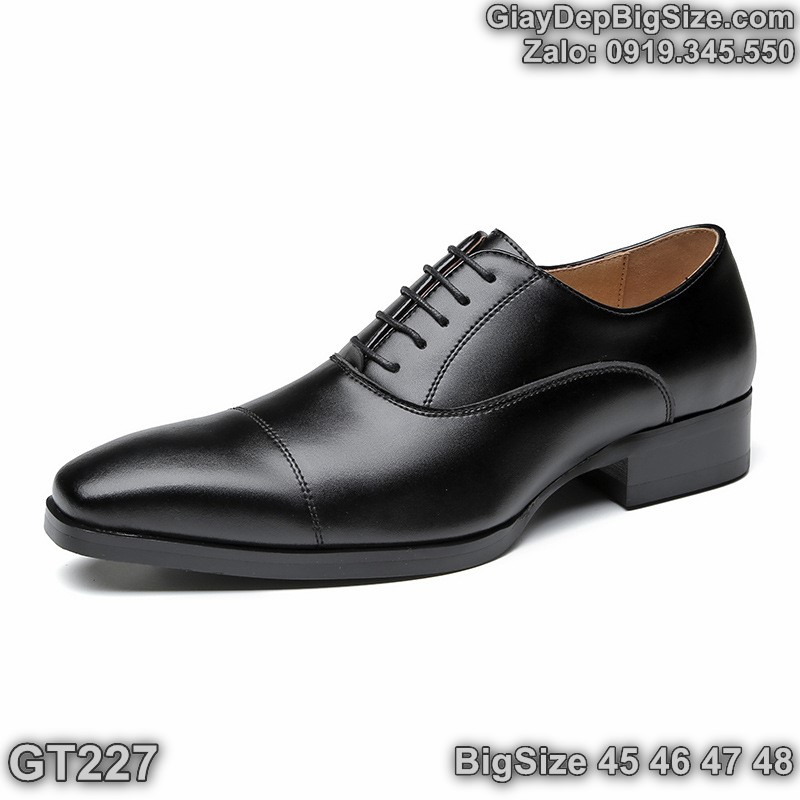 Giày da công sở, giày tây cỡ lớn 45 46 47 48 cho nam cao to chân ú bè. Big size leather shoes for wide feet