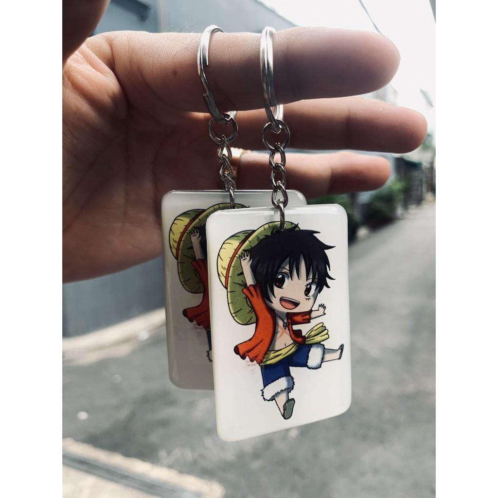 Móc khóa One Piece đảo hải tặc in 2 mặt
