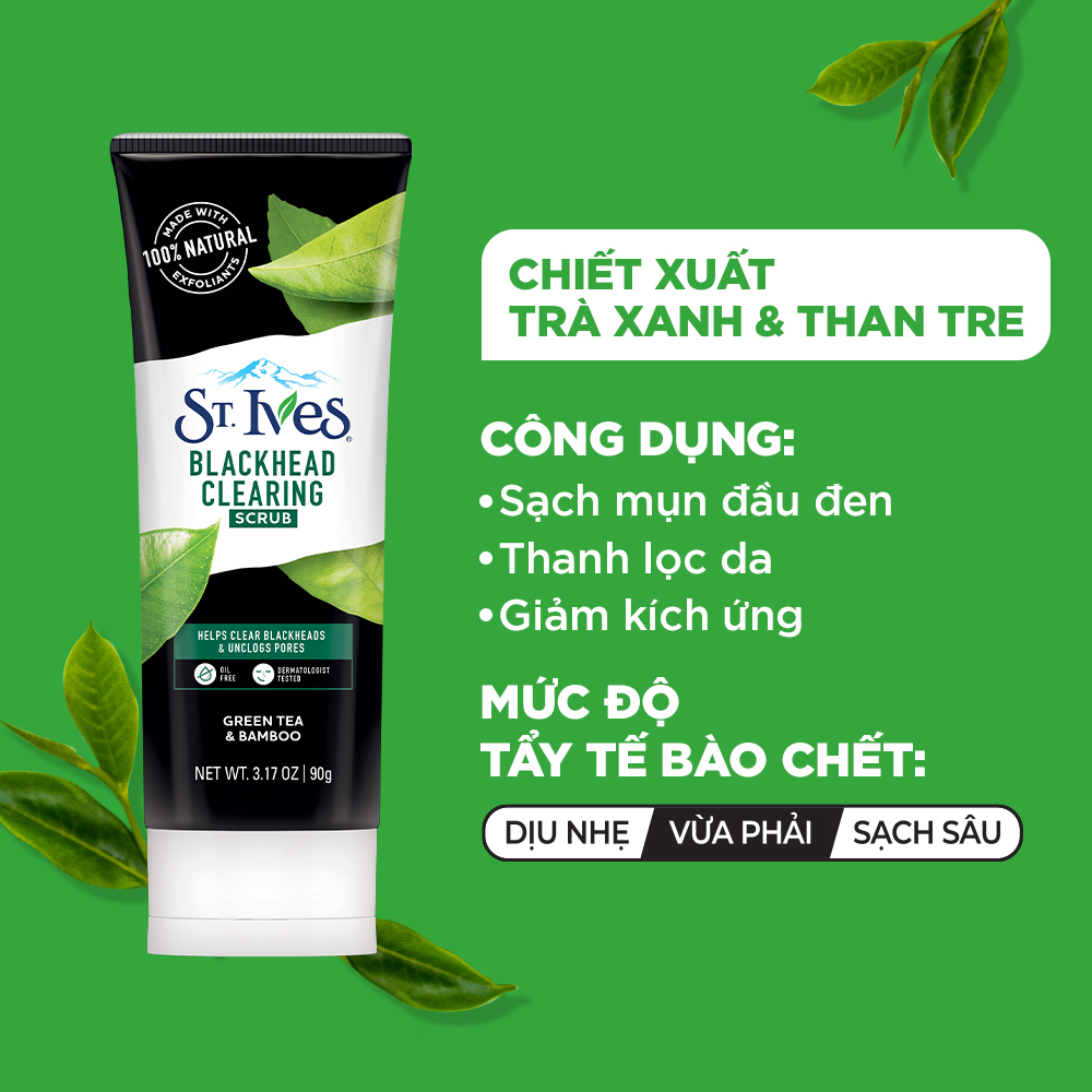 Sữa rửa mặt tẩy tế bào da chết St.Ives chiết xuất Trái Mơ 90G