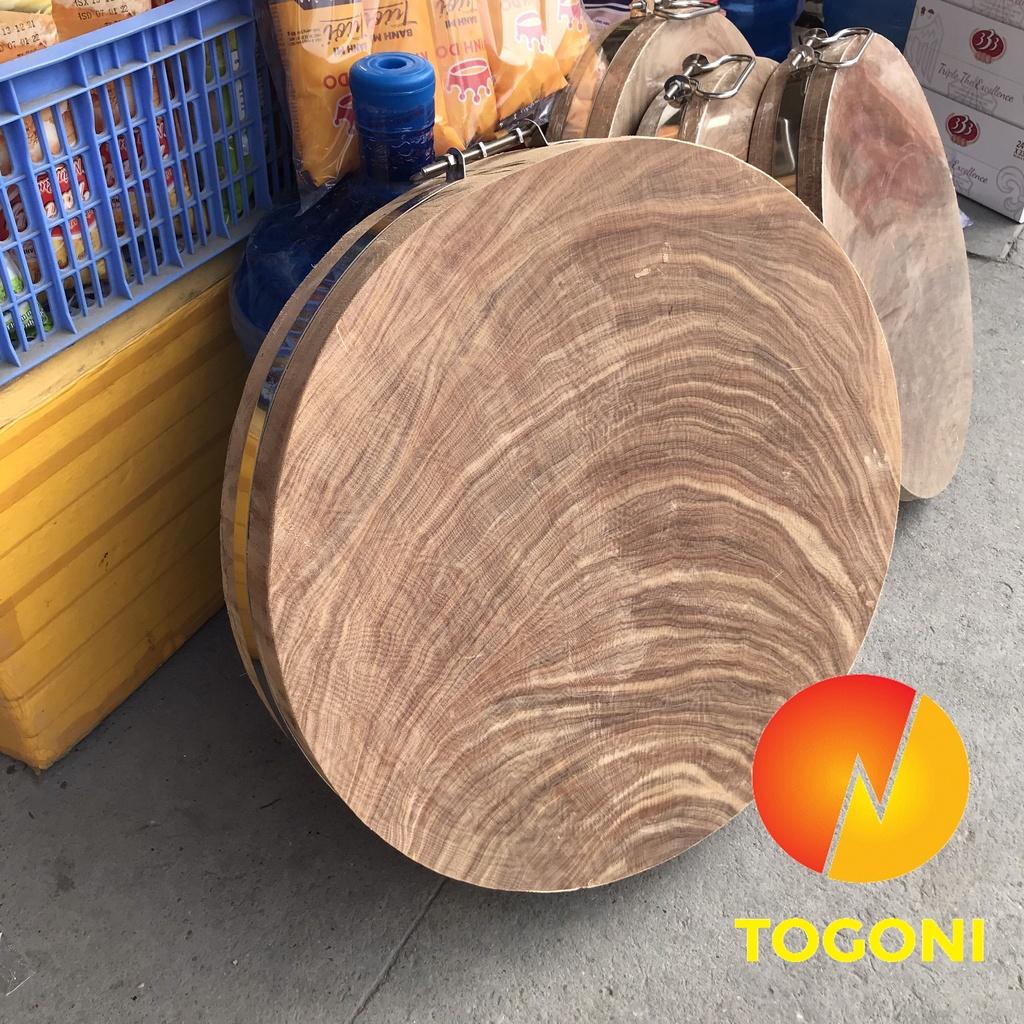 THỚT GỖ NGHIẾN không tâm đường kính 50cm dày 10 cm