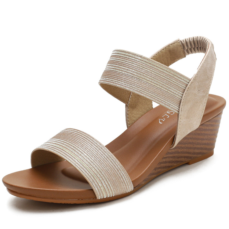 Tên sản phẩm: Giày quai ngang nữ giày sandals nữ dép quai hậu nữ cao 5 cm Mã 1418- 169A