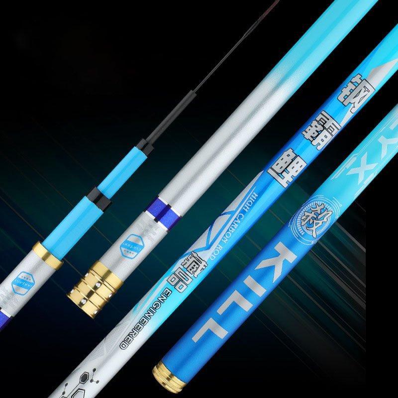 Cần Câu Tay Ngọc Tiêu Kiếm Độ Cứng 5H Chuyên Săn Cá Chép Trắm Trôi Chất Liệu Carbon Xoắn CT18
