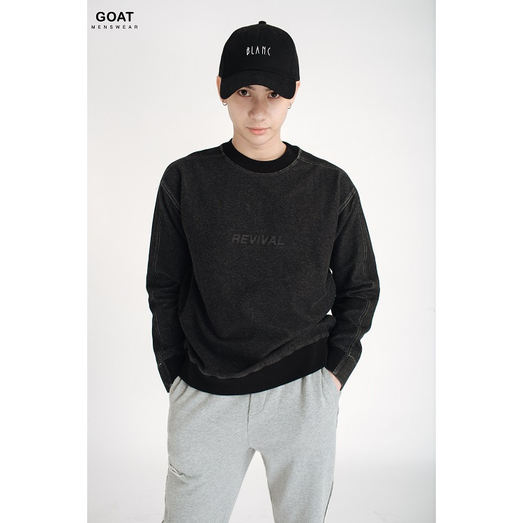 Áo Thun Nam Tay Dài Đen Co Giãn GOAT MENSWEAR