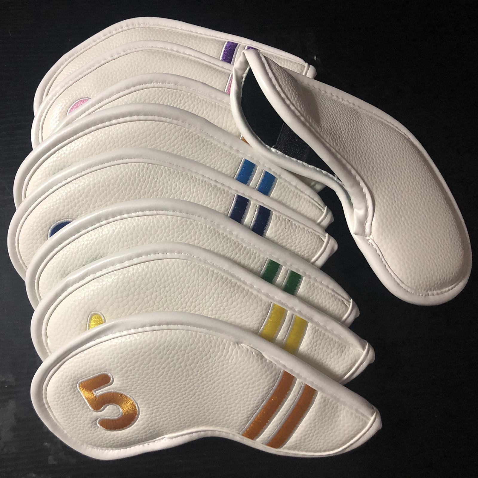 9x Golf Iron Head Covers Waterproof Headcovers Wedges W/ No.Tag