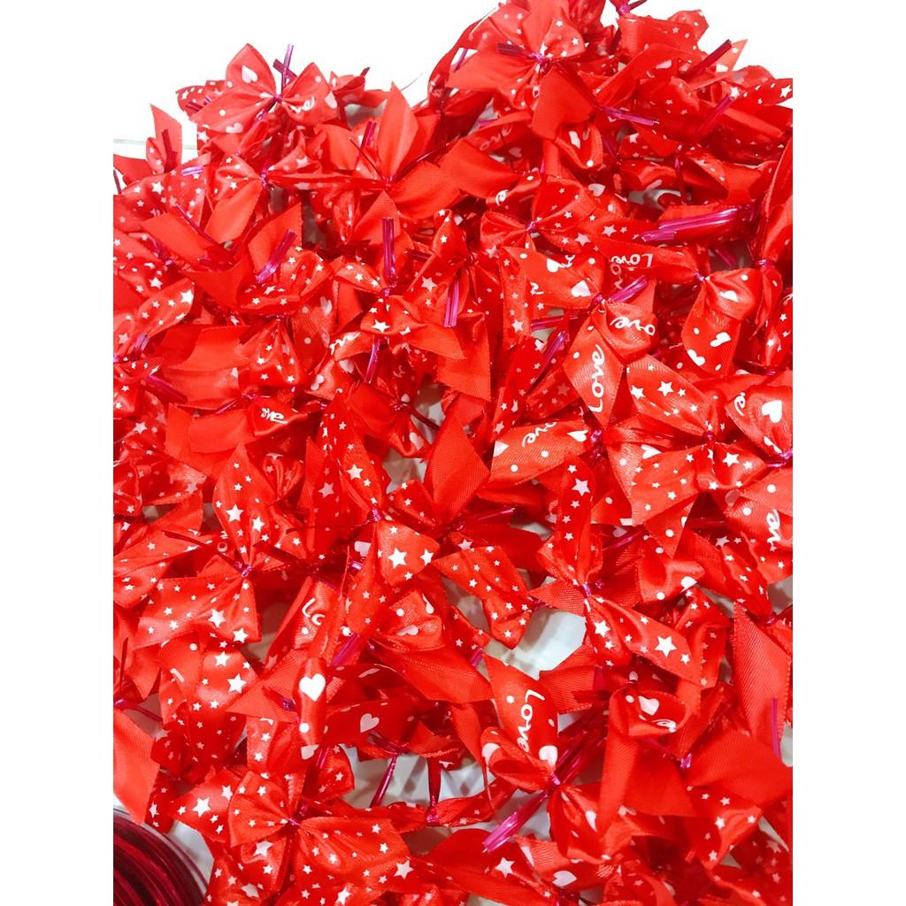 Nơ cột nụ tầm xuân, 2 cm, Bịch 20 cái