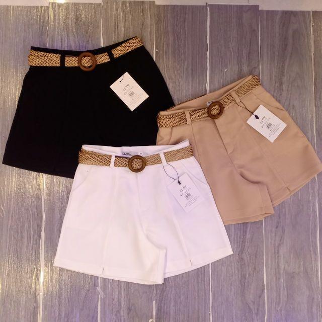 Quần short nữ kèm đai