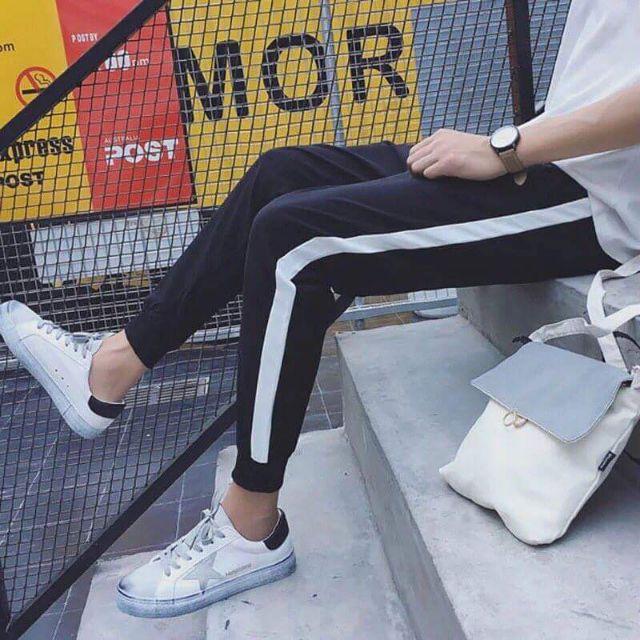 40-95kg Quần jogger 1 sọc NAM NỮ bigsize có bo